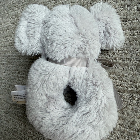 Gray Elephant Plush Rattle - Picture 3 of 3